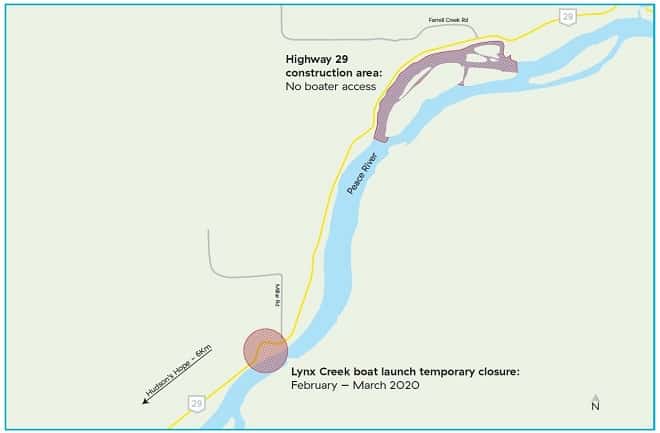 Public advisory: Lynx Creek closures due to Highway 29 construction for Site C project