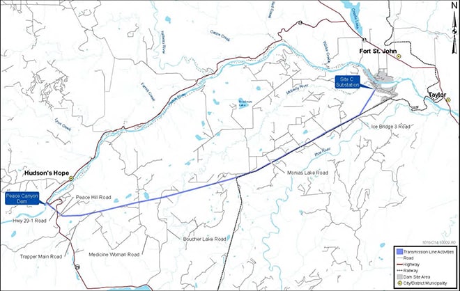 Public advisory: use caution along the Site C project transmission line corridor