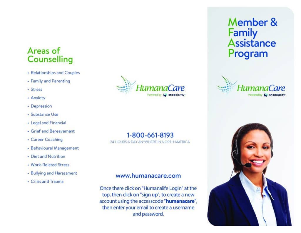 HumanaCare - Member & Family Assistance Program - anywhere in North America