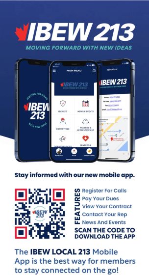 Download the IBEW 213 App Now!