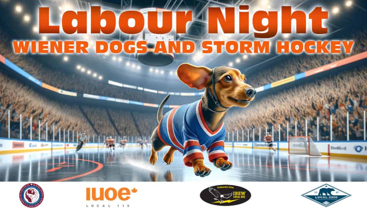 Labour Night with Storm Hockey and Wiener Dog Races – Electrical Workers Local 993