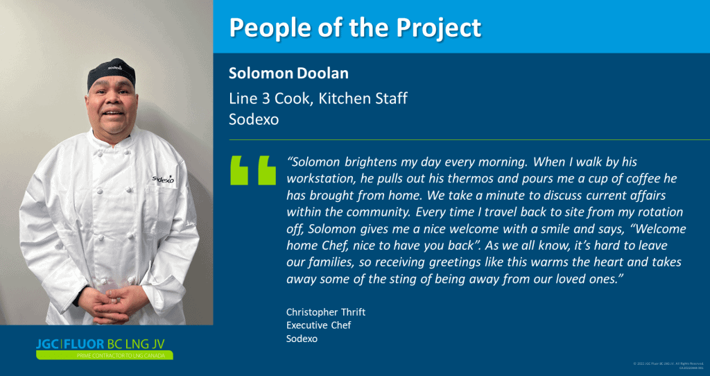 Soloman Doolan : Cook with Sodexo CVL - JGC