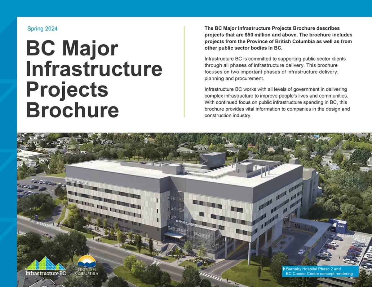 Spring 2024 BC Major Infrastructure Projects Brochure Published