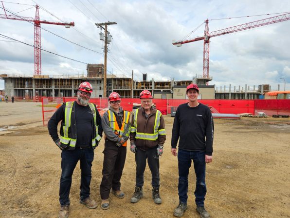 L-R: Ken Young, Ryder Kline, Charles Woodrow and FM Ryan Huebl