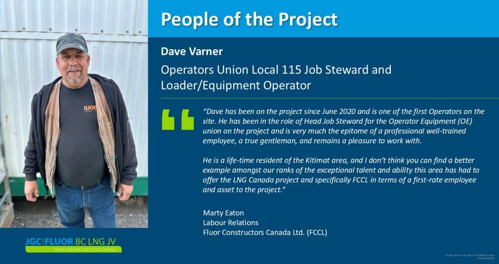 Dave Varner - JGC | FLUOR BC LNG JV