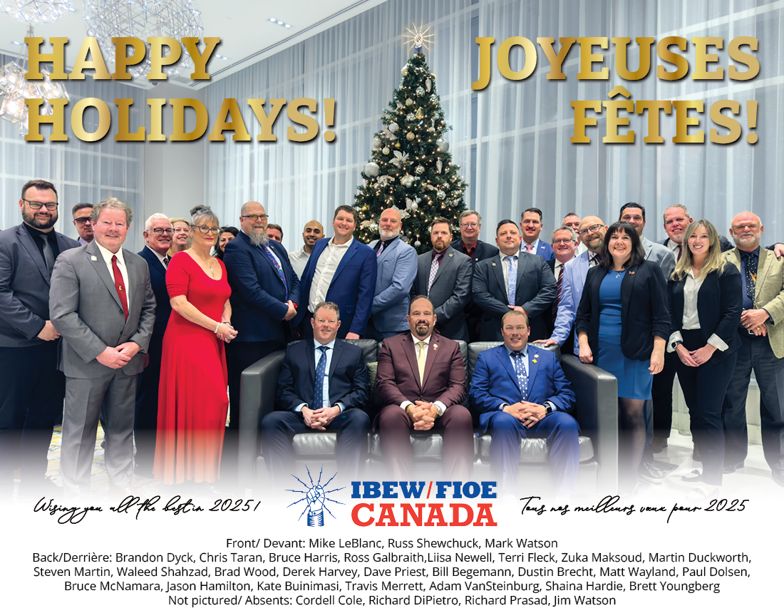 Season’s Greetings From the Team at IBEW Canada