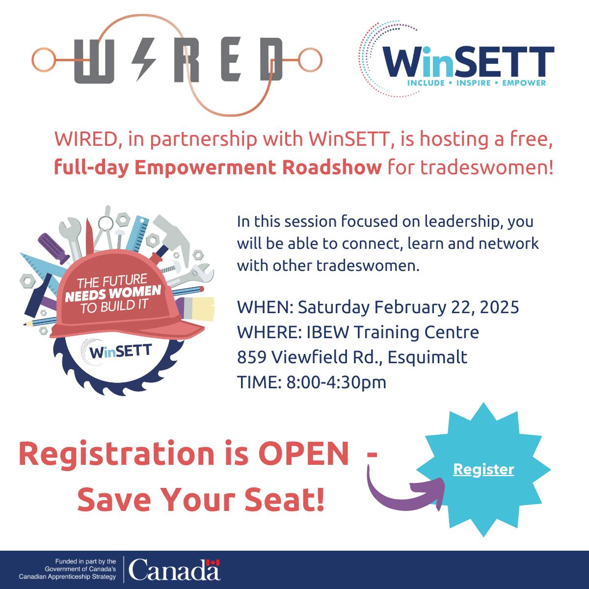 WIRED, in partnership with WinSETT, will be hosting a Leadership Development Wor