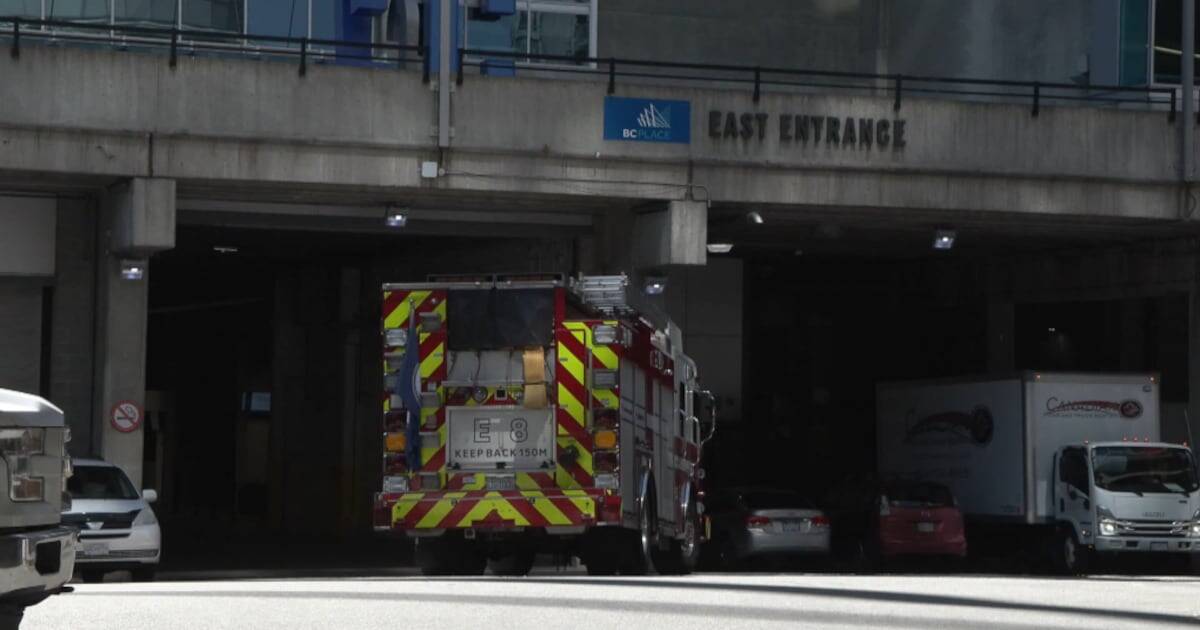 Contractor injured in electrical fire at BC Place Stadium - CTV News