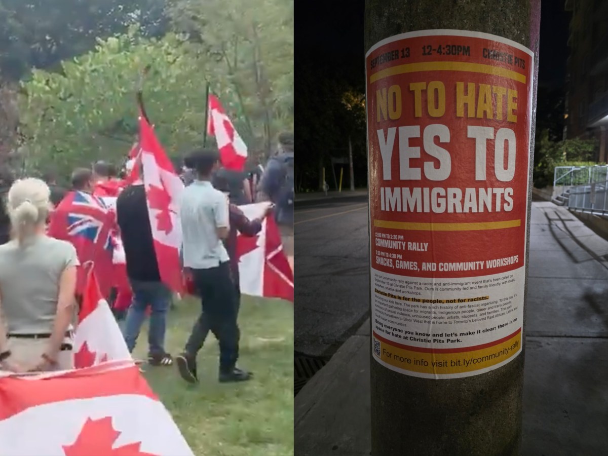 Anti-Immigration Rally In Toronto Drowned Out by Massive Counter-Protest