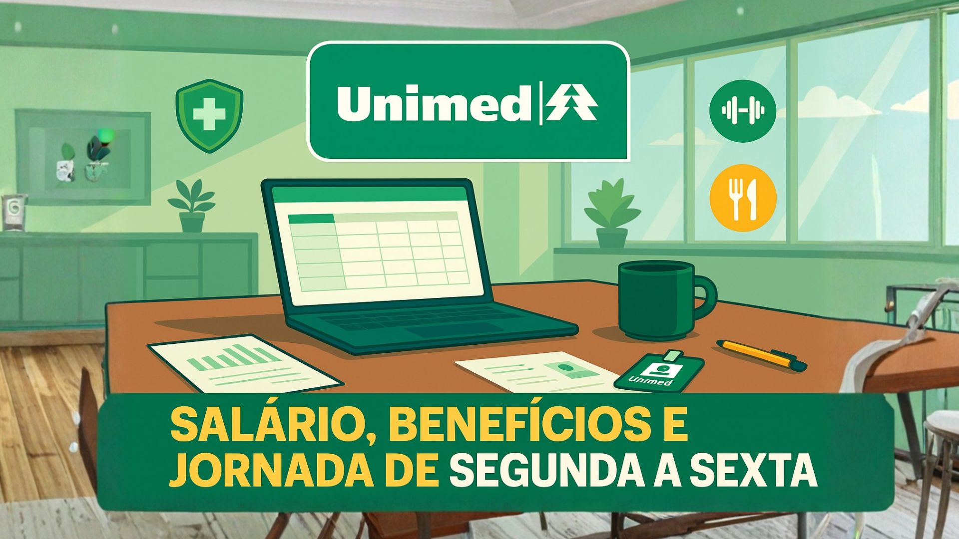 Job opening for an administrative assistant at Unimed Guarulhos offers salary, benefits, and an on-site work schedule at the facilities. Applications accepted until December.