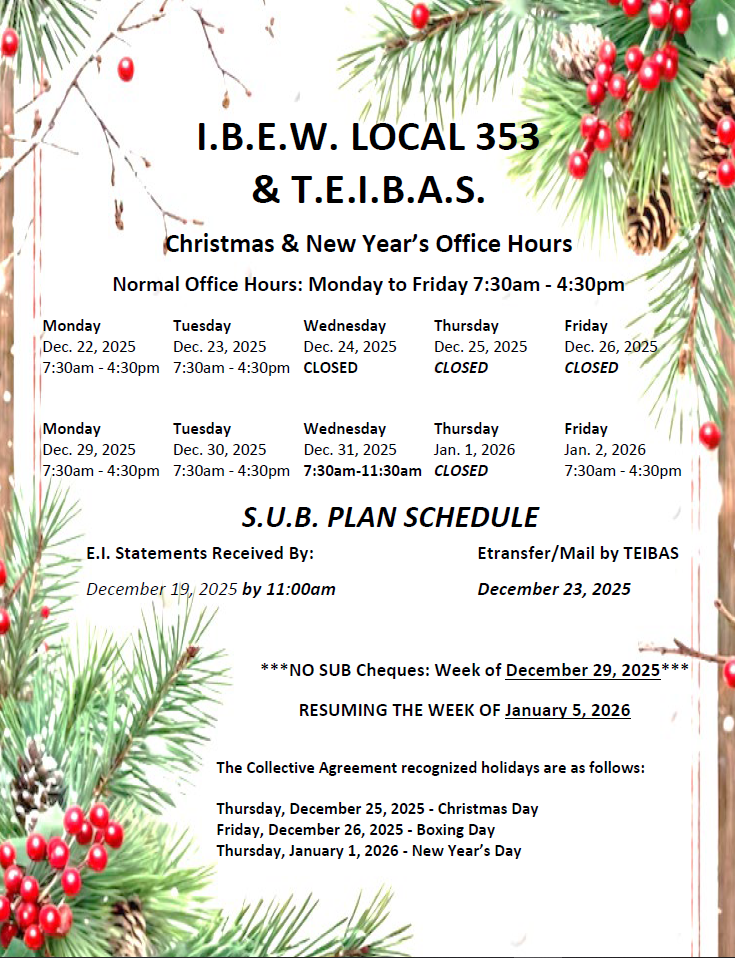 2025 Christmas Office Hours