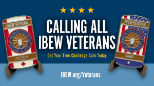 Free Challenge Coin For IBEW Veterans
