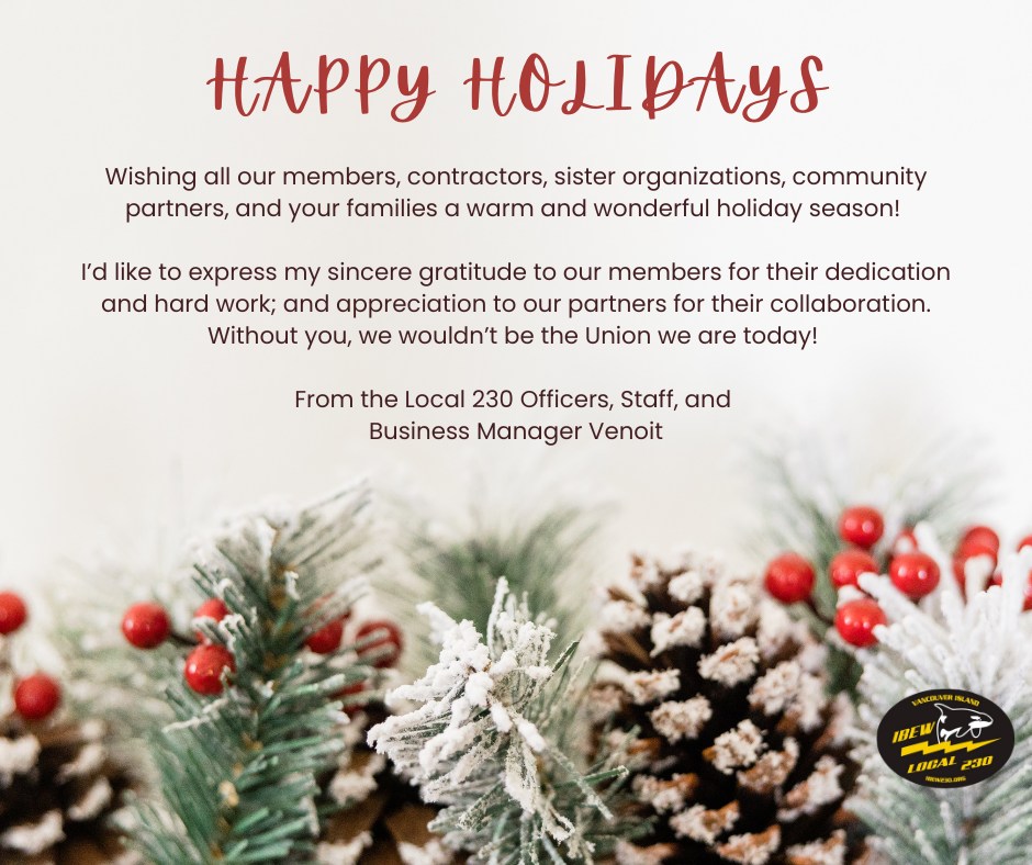 Office Holiday Closure:

Closed as of Thursday, December 24th at 12:00pm
Reopen 