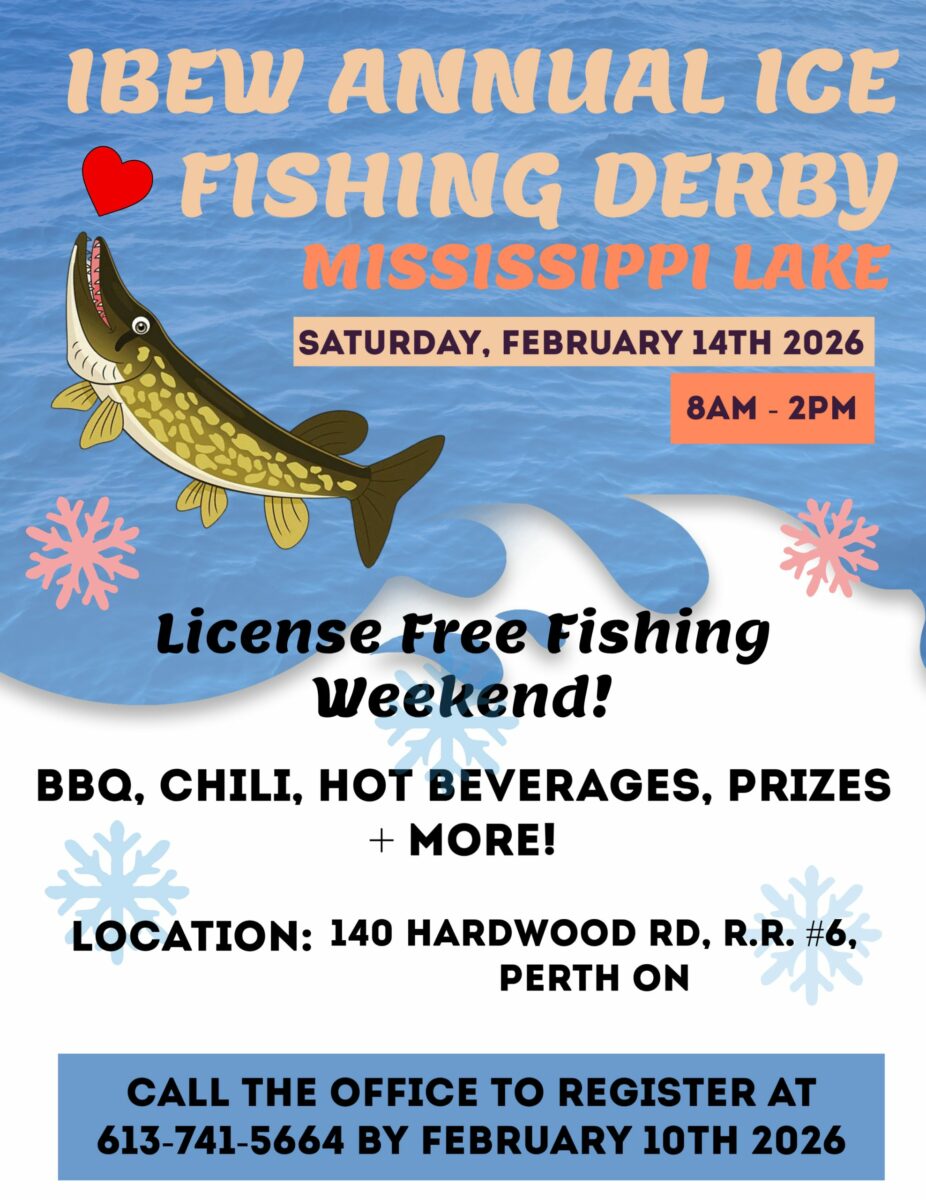 IBEW 586 Annual Ice Fishing Derby – Saturday, February 14th 2026