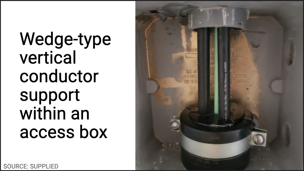Getting a grip on vertical conductor supports – Code File, June 2025