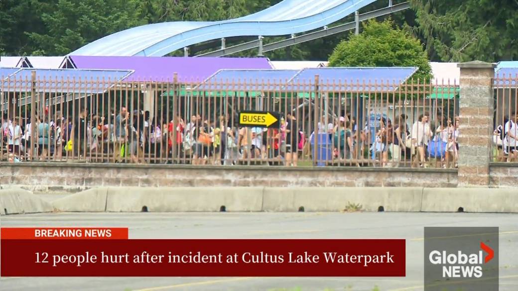 Click to play video: '12 injured in Cultus Lake Waterpark incident'